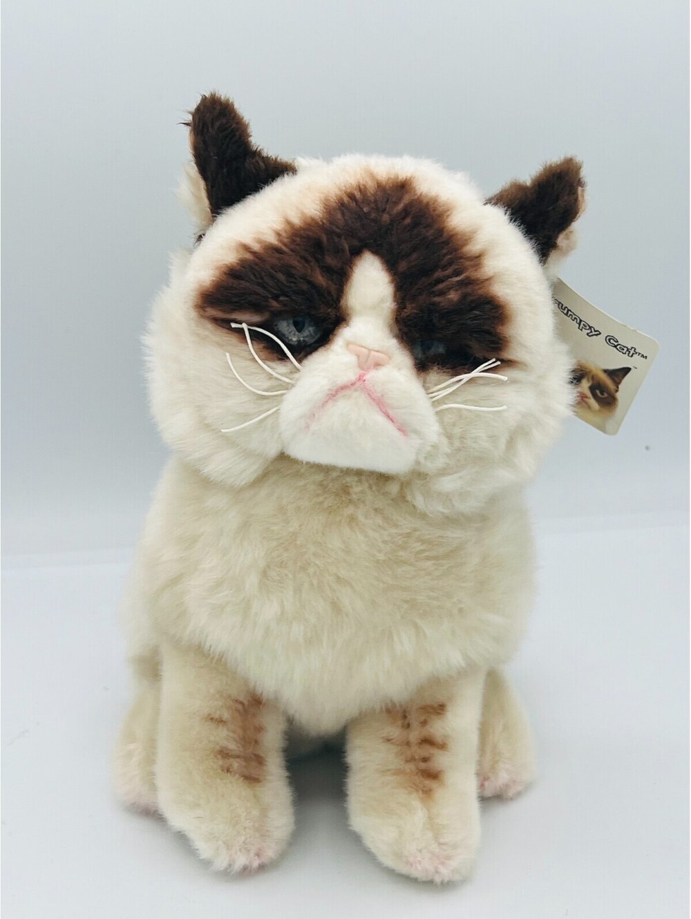GUND Grumpy Cat Plush Stuffed Animal Realistic Kitty With Tag EUC Clean